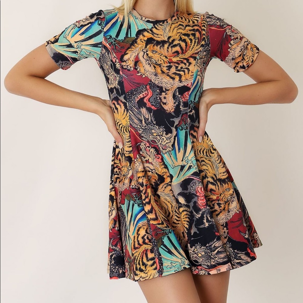 Eye of the dragon evil tee dress